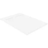 Luca Varess Dandy douchebak 120 x 80 cm composietmarmer mat wit rock structuur