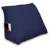 Ten Cate Leeskussen inclusief Kussensloop - Leeskussen voor in Bed - Ontspanningskussen - Marineblauw
