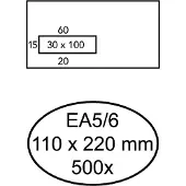 Quantore Envelop quantore venster ea5/6 vl30 80gr wt | Doos a 500 stuk