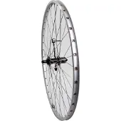 Roland achterwiel 28 uitval cass 7v ZAC19 zilver RVS spk