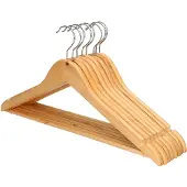 Kipit Kledinghangers - 8x - hout - luxe hangers - Kledinghangers
