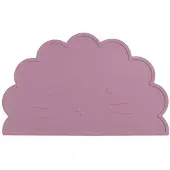 Dutsi - Welpje Serie - Siliconen Placemat met Leeuwen Ontwerp - Oudroze