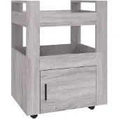 vidaXL Keukentrolley 60x45x80cm bewerkt hout grijs sonoma eikenkleurig
