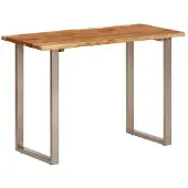 vidaXL Eettafel 110x50x76 cm massief acaciahout