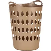 Arte Regal Flexibele wasmand/opbergmand rond goudbruin 50 liter - Wasmanden