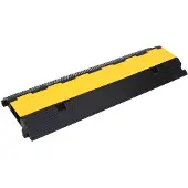 vidaXL Kabelbeschermer drempel met 2 tunnels 100 cm rubber