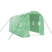 vidaXL Tuinkas met stalen frame 8 m² 4x2x2 m