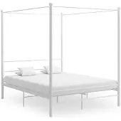 Yiwydaa Hemelbedframe metaal wit 160x200 cm