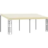 vidaXL Wandprieel 6x3x2,5 m crème