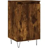 vidaXL Dressoir 40x35x70 cm bewerkt hout gerookt eikenkleurig