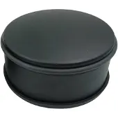 Gardalux Deurstopper | 6 cm x Ø 12 cm (Staal, Rubber, Zwart)