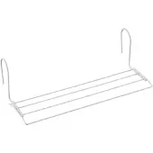 Tomado - Droogrek Iseo - 2 meter drooglengte - 58x17cm - Wit - Radiator - Balkon - Camping - Inklapbaar - Breedte aan te passen