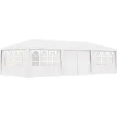 vidaXL Partytent met zijwanden professioneel 90 g/m² 4x9 m wit