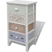 Super Merchant Armoire de rangement en style français 4 tiroirs Bois