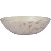 vidaXL Gootsteen 53x40x15 cm marmer crèmekleurig