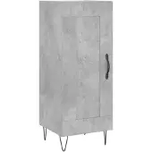 vidaXL Dressoir 34,5x34x90 cm bewerkt hout betongrijs