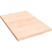 vidaXL Wastafelblad 40x60x2 cm onbehandeld massief hout