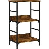 vidaXL Boekenrek 50x33x82 cm bewerkt hout gerookt eikenkleurig