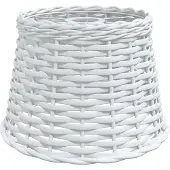 vidaXL Lampenkap Ø25x17 cm wicker wit