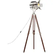 vidaXL Vloerlamp driepoot 180 cm massief mangohout