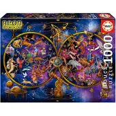 Educa puzzel sterrenbeelden 1000 stukjes neon effect.