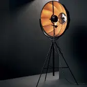 Pallucco Fortuny Vloerlamp Small | Bronze Rubelli (Black outside, Bronze inside) | Incandescent (3630LM + Dimmer)