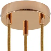 Creative Cables 3 Gats Plafondroos Kit Copper