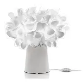 Slamp Design tafellamp Clizia Mama Non, wit / opaal, Woon-/ Eetkamer, Kunststof, Design, tafellamp