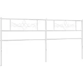 vidaXL Vervangend hoofdbord 180 cm metaal wit