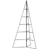vidaXL Kerstdecoratie kerstboom 100 cm metaal zwart