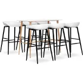 vidaXL 7-delige Barset wit