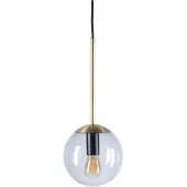 Bolia Hanglamp Orb Smoke Grey Glass / Matt Antique Brass Plated Iron 15 cm
