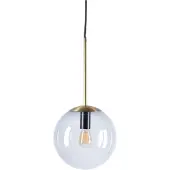 Bolia Hanglamp Orb Smoke Grey Glass / Matt Antique Brass Plated Iron 20 cm