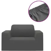 vidaXL Bankhoes stretch polyester jersey antraciet