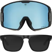 MowMow LEGEND Skibril + Extra Lens + Zonnebril – Magnetisch – Bio-Frame - R-Strap - UV400 - Unisex