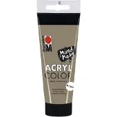 Marabu - Tube AcryColor Couleur Taupe Métallique - 100ml