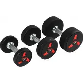Taurus TPU-halter 14kg 1 stuk – Duurzame en Vormvaste Dumbbell met Geribbelde Grip – Krasbestendig en Stofafstotend – Geschikt voor Thuis en Sportschool – Verkrijgbaar in Diverse Gewichten