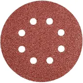 Graphite CIRKELSCHUURPAPIER 8 GATEN 125MM VELCRO K120