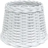 vidaXL Lampenkap Ø30x20 cm wicker wit