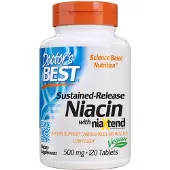 Doctors Best - Niacine met verlengde afgifte niaXtend, 500 mg - 120 tabletten