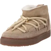 INUIKII Dames Laarzen Classic Low - Beige - Maat 36