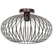 LINDBY Plafondlamp , Nahele, dimbare, Roestbruin, Woonkamer, Metaal, Vintage / Retro
