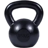 Gorilla Sports Kettlebell (16 kg) Gietijzer Zwart
