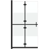 vidaXL Inloopdouchewand inklapbaar 80x190 cm ESG-glas halfmat