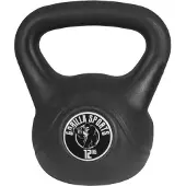 Gorilla Sports Kettlebell 12 kg zwart kunststof