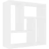 VD Home Furnishing Wandschap 45x16x45 cm bewerkt hout wit