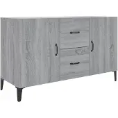 vidaXL Dressoir, grijs Sonoma, 100x36x60 cm, houtvezel