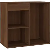 vidaXL Cosmeticakast 80x40x75 cm bewerkt hout bruin eikenkleur