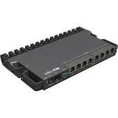 Mikrotik RouterBORD 5009UPr+S+IN with Marvell Armada ARMv8 CPU (4-cores, 1.4GHz per core), 1GB of DDR4 RAM, 1GB NAND storage, 1x 2.5Gbit LAN (802.3af/at PoE-out and POE-in), 7x 1Gbit LAN (802.3af/at P