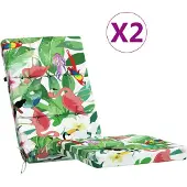 vidaXL Stoelkussens 2 st oxford stof meerkleurig